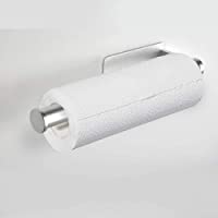 Bogeer Portarrollos de Cocina- Montaje en Pared Soporte para Rollo de Papel para Cocina y baño sin Taladro-Plateado